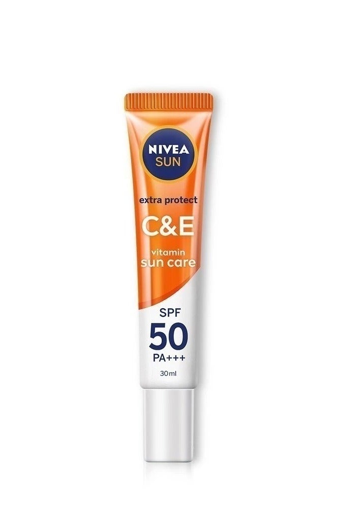 Nivea Nivea Sun Extra Protect C&E Vitamin Sun Care SPF50 PA+++ 30ml / Sun Protection / Ultralight / Brightening / Face Suncare  - Image 1