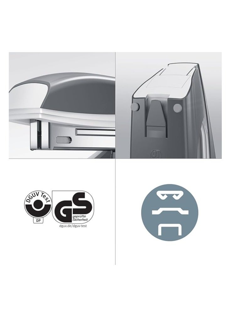 LEITZ مُدبِّس لايتز، سعة 30 ورقة، هيكل معدني مريح، يشمل الدبابيس، مجموعة WOW، 55021001 - أزرق جليدي - Image 4