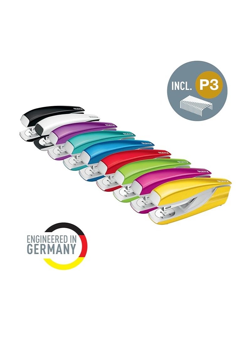 LEITZ مُدبِّس لايتز، سعة 30 ورقة، هيكل معدني مريح، يشمل الدبابيس، مجموعة WOW، 55021001 - أزرق جليدي - Image 5