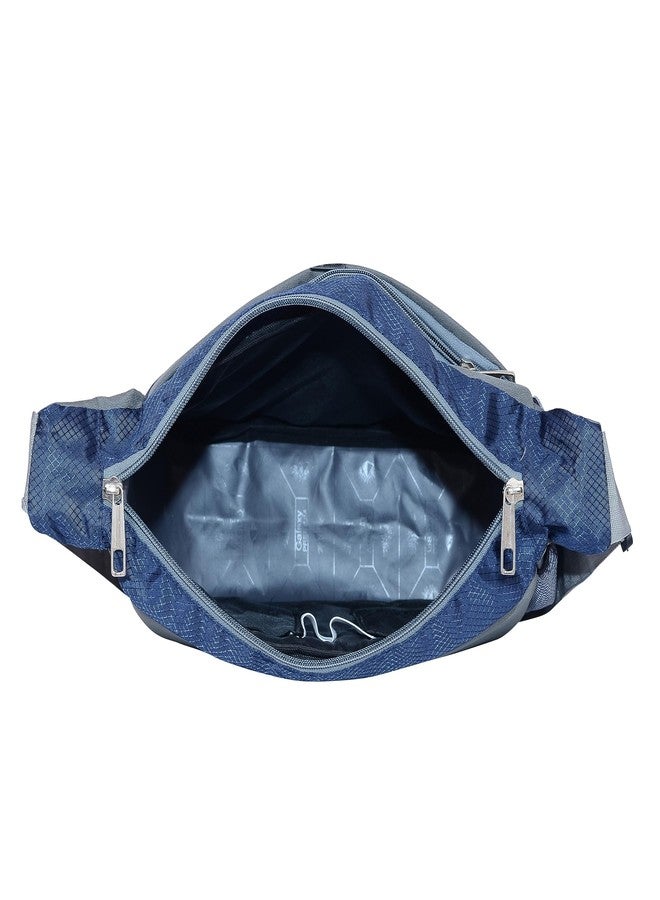 AREO Sling Cross Body Travel Office Business Messenger Shoulder Bag for Men & Women, Sturdy messanger for collage, messanger bag made of Polyester (dark blue) - Image 5