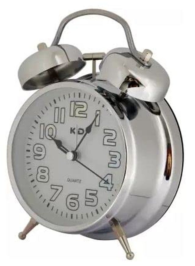 KADIO Analog Silver Clock..., (Pack of 1), Multicolored - Image 4