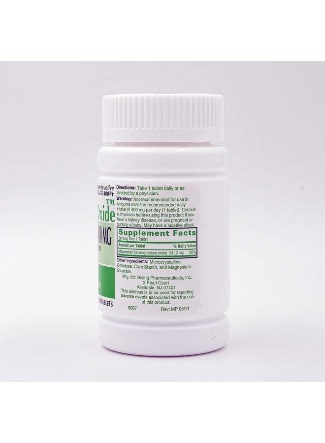 Rising Pharma - Magnesium Oxide 400mg - Elemental Magnesium Dietary Supplement - 120 Count… - Image 2