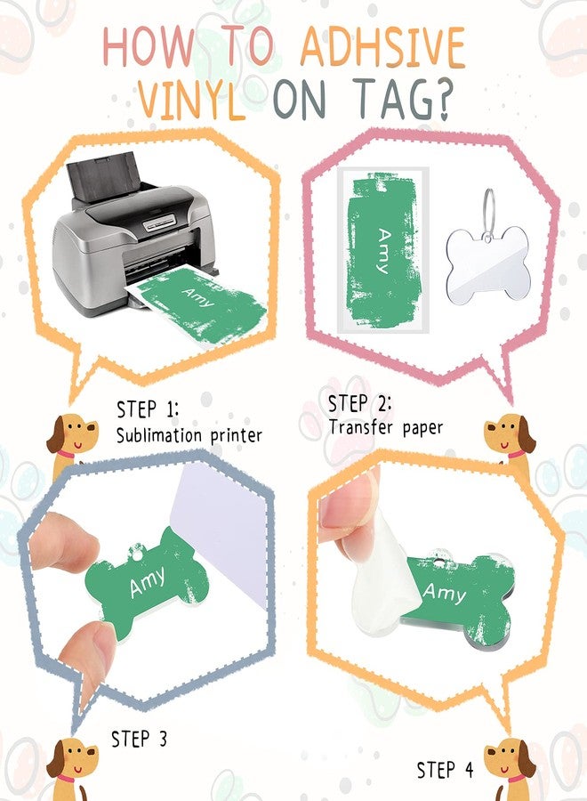 Yookeer مجموعة يوكير من 24 قطعة من بطاقات تعريف الكلاب الأكريليكية الفارغة، مقاس 1.49 × 1 بوصة، على شكل عظمة مزدوجة، مع حلقات مفاتيح، لتسجيل اسم ورقم الحيوان الأليف، ولأعمال الزينة والحرف اليدوية. - Image 4