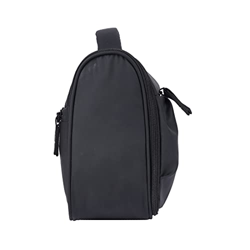 Gear Polyester Sauve Toilet 6L Small Waterproof Makeup Pouch/Toilet Kit/Toiletry Bag/Travel Bag/Travel Pouch with Wall Hanging Loop (Black -White) - Image 4