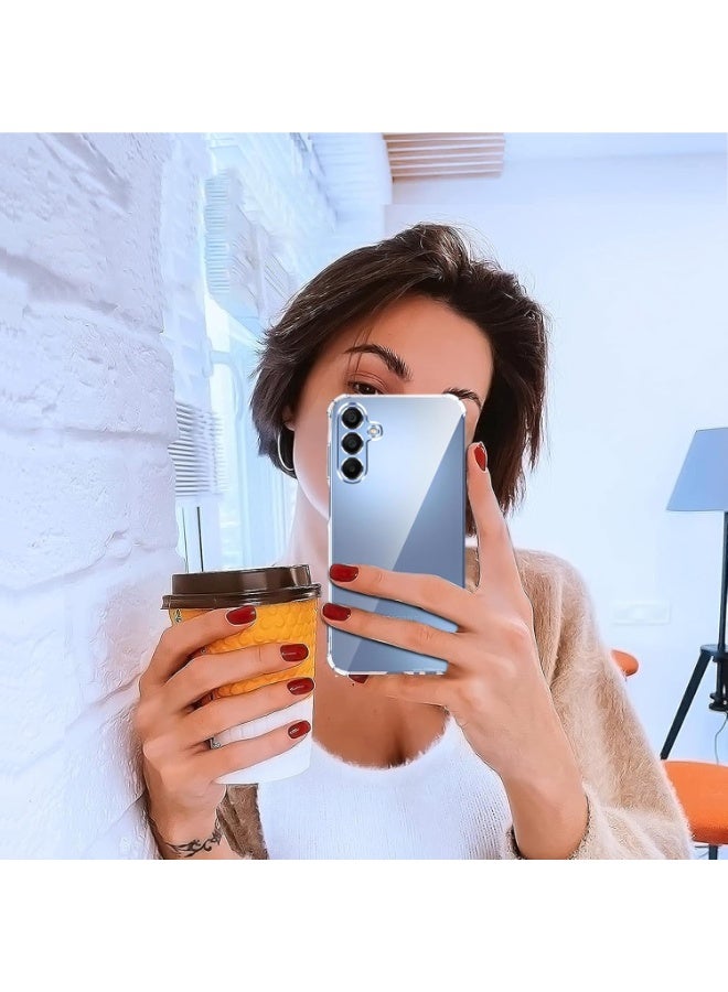 اكس تيك_جراب سيليكون شفاف كريستالي_لموبايل سامسونج جالاكسي   A15 مع زوايا واقية مضادة للصدمات، جراب رفيع وناعم ومرن من البولي يوريثين الحراري مقاوم للخدش _ شفاف - Image 5