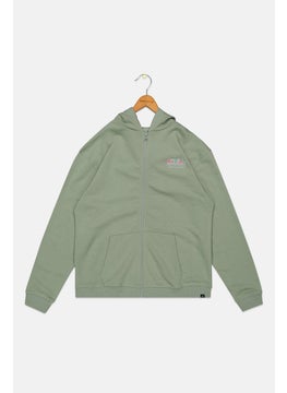 O'NEILL Kids Boy Hooded Long Sleeve Sweatshirt, Sage  - Image 1