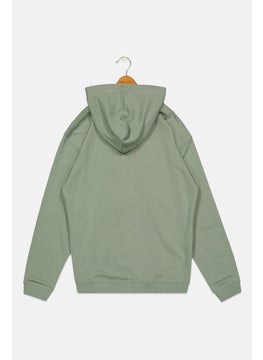 O'NEILL Kids Boy Hooded Long Sleeve Sweatshirt, Sage  - Image 2