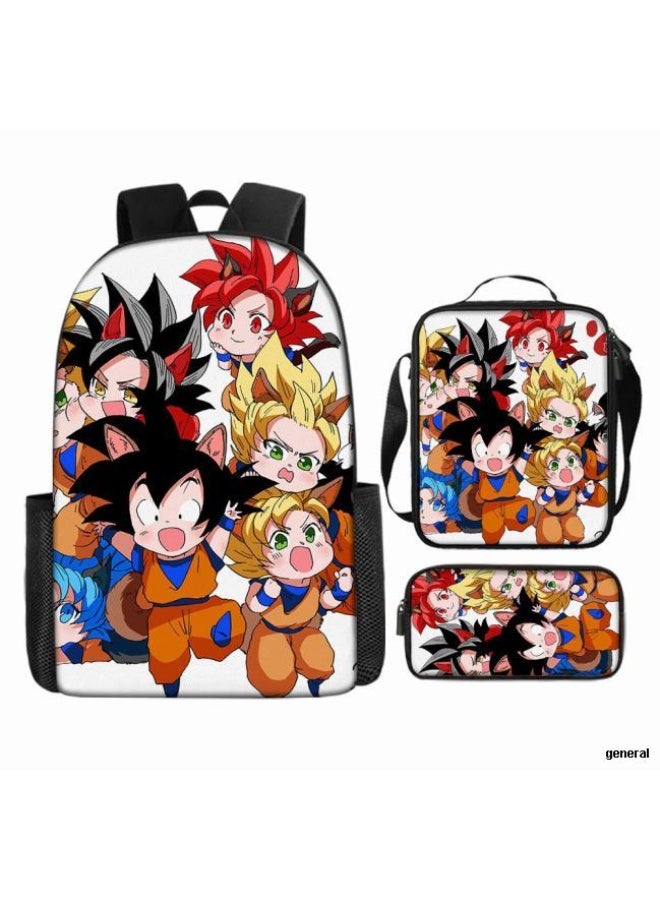 عام حقيبة الظهر المطبوعة الشائعة - مجموعة حقيبة الظهر المكونة من ثلاث قطع (يمكن استخدامها للطلاب والأطفال والأصدقاء للنزهات وتسلق الجبال وما إلى ذلك) - 22 - Image 1