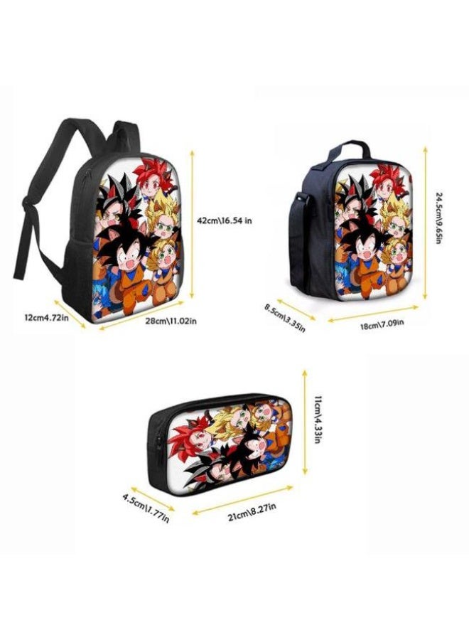 عام حقيبة الظهر المطبوعة الشائعة - مجموعة حقيبة الظهر المكونة من ثلاث قطع (يمكن استخدامها للطلاب والأطفال والأصدقاء للنزهات وتسلق الجبال وما إلى ذلك) - 22 - Image 4