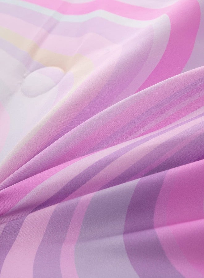 Bodhi Tie Dye Marbling Comforter Set - Colorful Marble Teen Girl Bedding - Watercolor Pastel Pink Blue Purple - 2 Piece Bright Girly Comforter (Twin) - Image 5