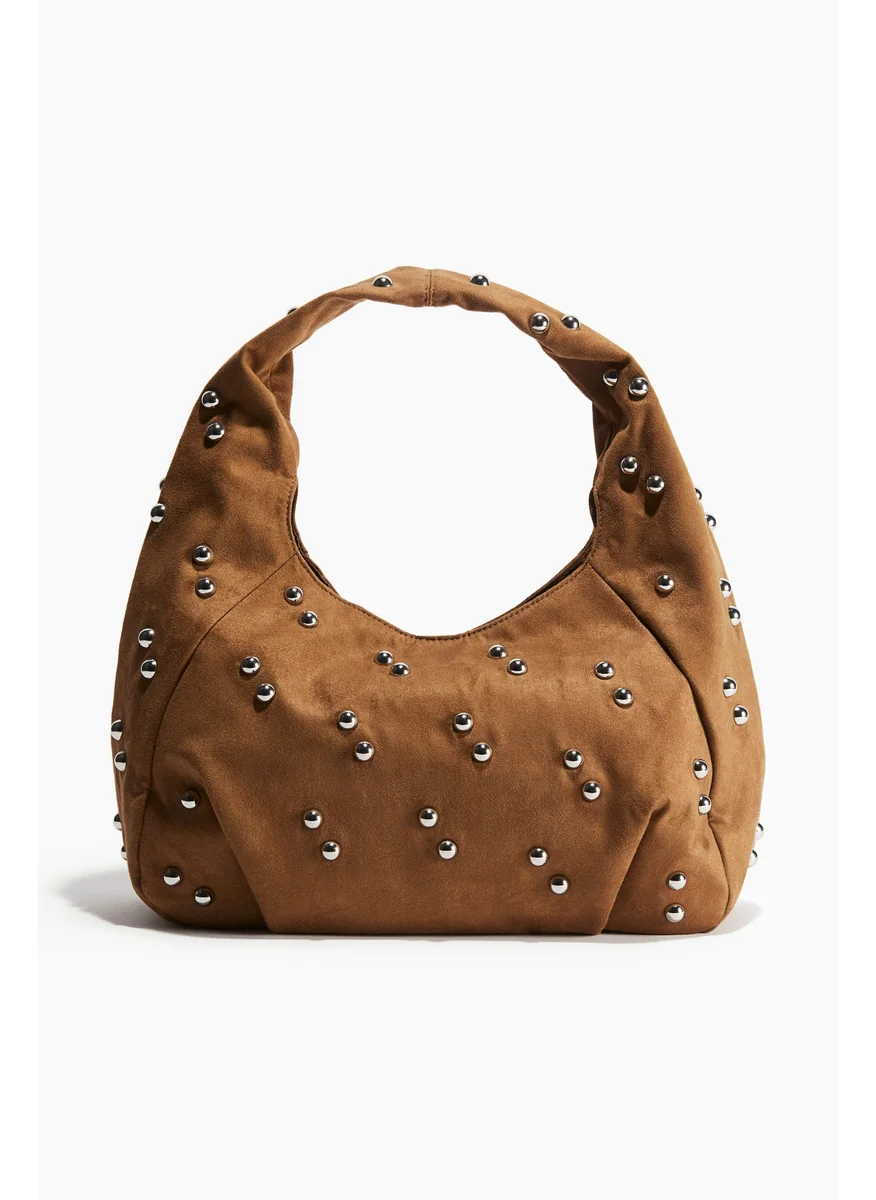 H&M Strud-Decorated Shoulder Bag
