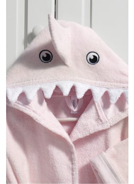 Tanem Home Cotton Shark Embroidered Children's Bathrobe for Girls  - Image 3