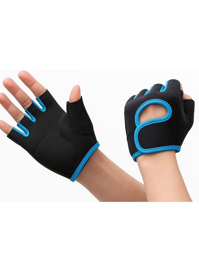 Padded half-finger sports gloves – Non-slip gym gloves for weightlifting and fitness training - Image 5