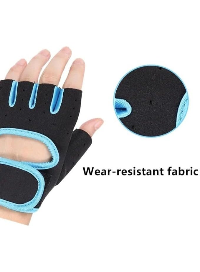Padded half-finger sports gloves – Non-slip gym gloves for weightlifting and fitness training - Image 2