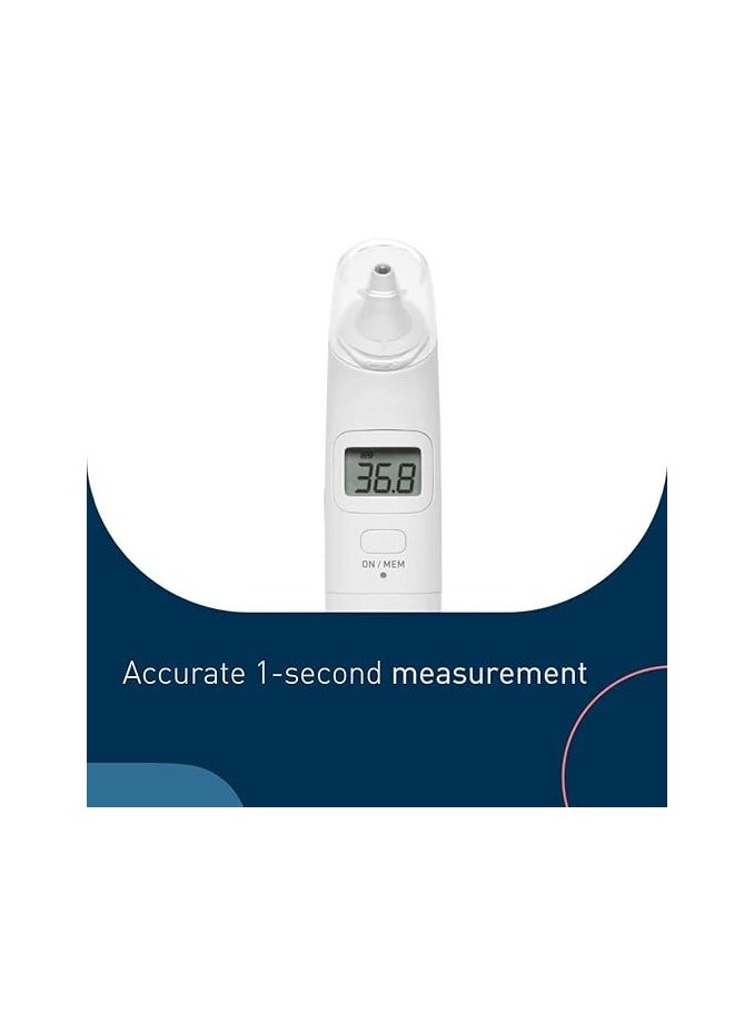 Omron Omron Gentle Temp 520 Ear Thermometer – 1-Second Infrared, 9-Memory, LCD, °C/°F, Baby to Adult  - Image 4