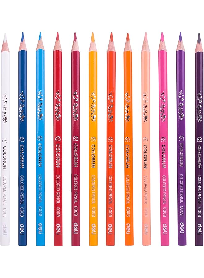 Deli 24 Color Cartoon Wooden Colors - Image 3