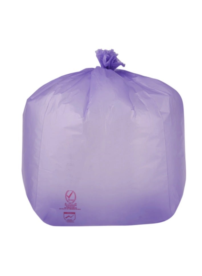 Hotpack Lavender Scented Dustbin Bag 45x55cm - 1 Roll (50 Pcs) | 10 Gallon | Durable & Leak-Proof - Image 1