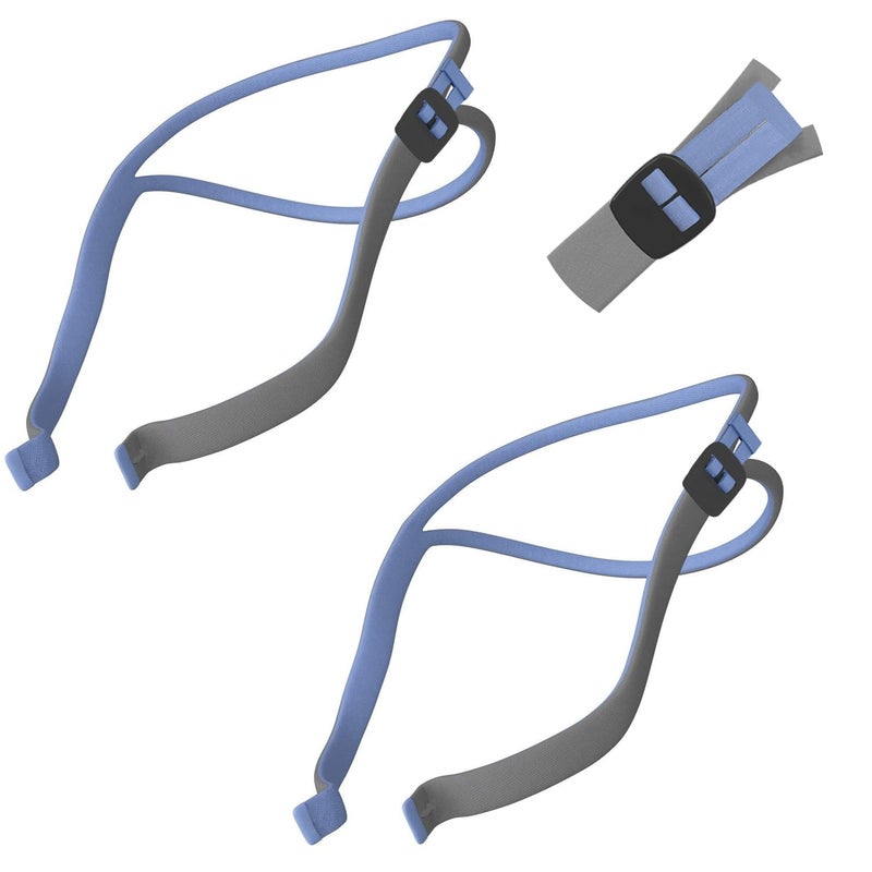 Tegneo Tegneo Latest Version Headgear Compatible with Airfit P10 N30 Adjustable Replacement Headgear for AirFit N30 Quickfit Design Soft Elastic Material Blue 2Pack 
