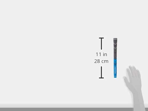 Golf Pride MCC Plus4 Golf Club Grip - All-Weather Hybrid Grip with Larger Lower Hand - Brushed Cotton Cord & Pebbled Texture - Standard - Blue - Image 3