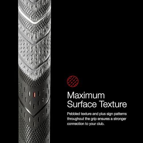 Golf Pride MCC Plus4 Golf Club Grip - All-Weather Hybrid Grip with Larger Lower Hand - Brushed Cotton Cord & Pebbled Texture - Standard - Blue - Image 5