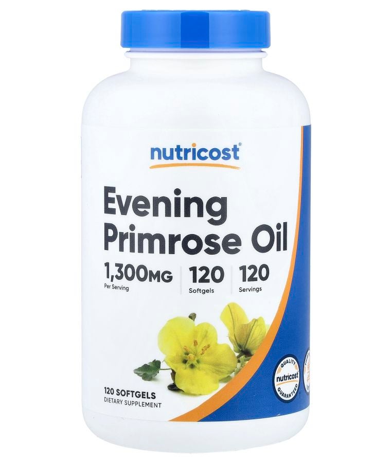 Nutricost Evening Primrose Oil 1300 mg 120 Softgels