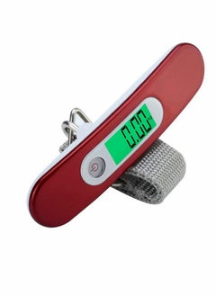 KASTWAVE Luggage Scale, Portable Digital Luggage Scale Travel Scale Suitcase Scales Weights Electronic Hanging Pocket Scale Weight Balance Data Hold Tare Function 110 lb/ 50KG Capacity Red  - Image 1