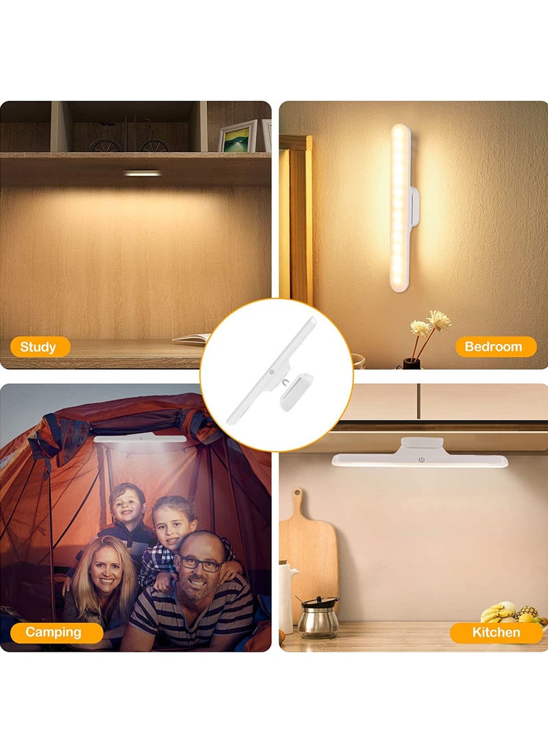 Under Cabinet Lights Rechargeable Battery Led Lights Ba Dimmable Led Light Bar With 3 Color Modes USb Rechargeable Wall Shelf Closet Mirror Bedside Kitchen Lighting