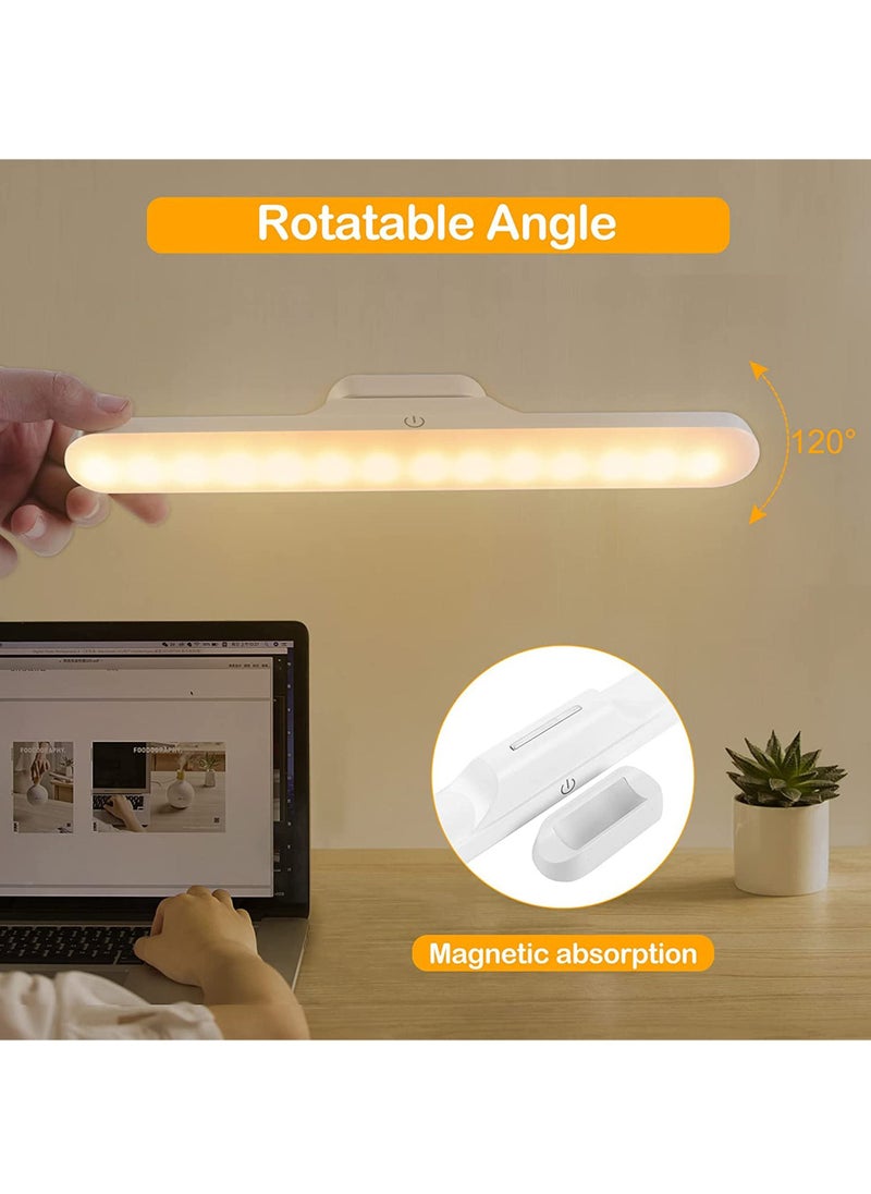 Under Cabinet Lights Rechargeable Battery Led Lights Ba Dimmable Led Light Bar With 3 Color Modes USb Rechargeable Wall Shelf Closet Mirror Bedside Kitchen Lighting