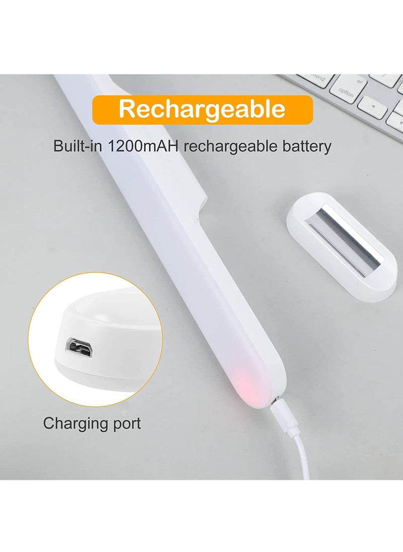 Under Cabinet Lights Rechargeable Battery Led Lights Ba Dimmable Led Light Bar With 3 Color Modes USb Rechargeable Wall Shelf Closet Mirror Bedside Kitchen Lighting