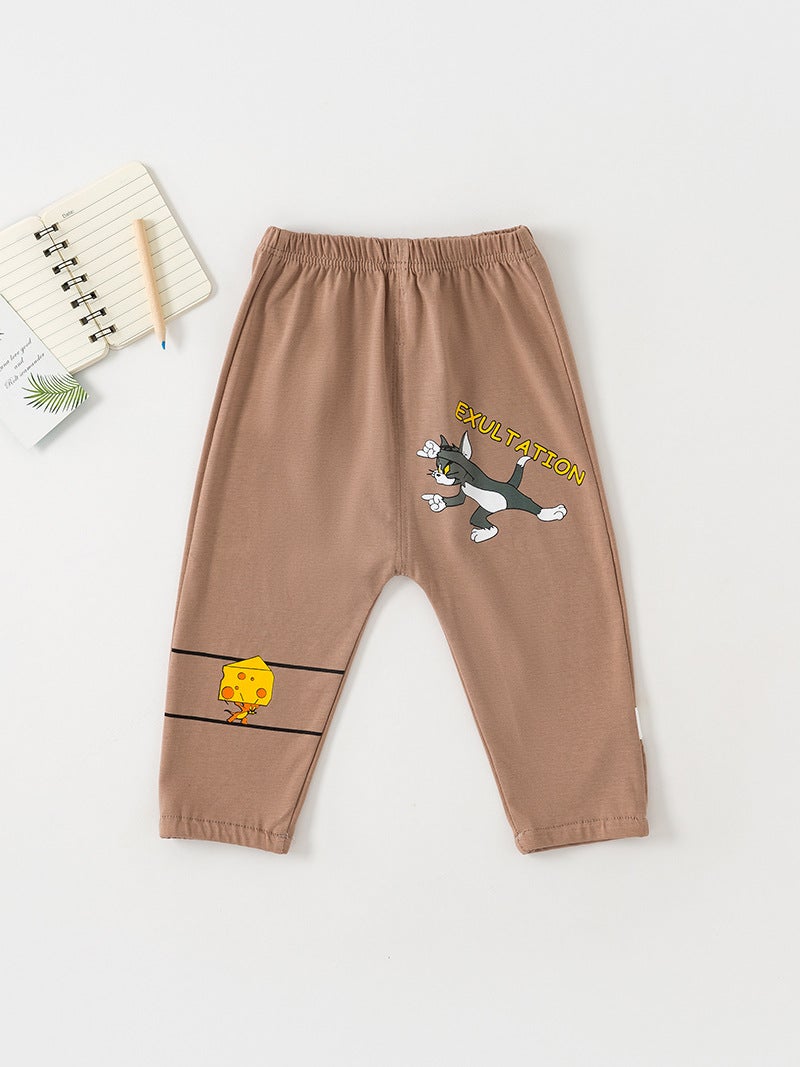 Baby Anti-Mosquito Pants New Pants Lycra Cotton Thin Air Conditioning Children'S Ankle-Tied Sports Infant Trousers - Image 5