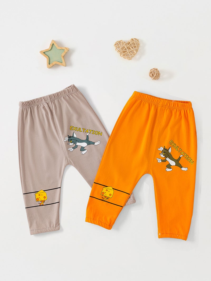 Baby Anti-Mosquito Pants New Pants Lycra Cotton Thin Air Conditioning Children'S Ankle-Tied Sports Infant Trousers - Image 3