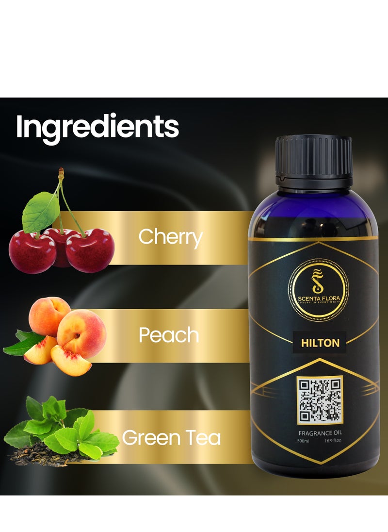 Scenta Flora HILTON - Diffuser Aroma Oil - Soothing, Healing, and Relaxing Fragrance for Scent Diffusers - Aromatherapy (500 ml)  - Image 4