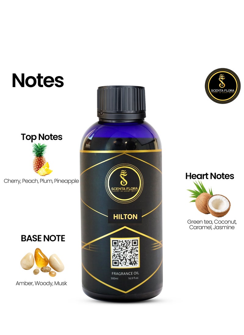 Scenta Flora HILTON - Diffuser Aroma Oil - Soothing, Healing, and Relaxing Fragrance for Scent Diffusers - Aromatherapy (500 ml)  - Image 2