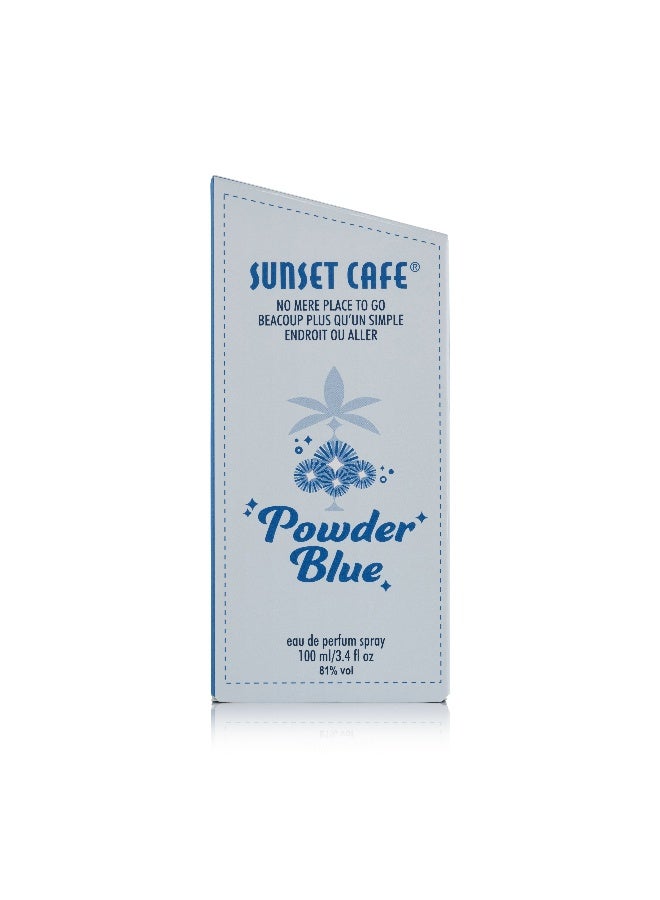 صن سيت كافيه عطر كافيه الغروب - أزرق باودر 100 مل - Image 2