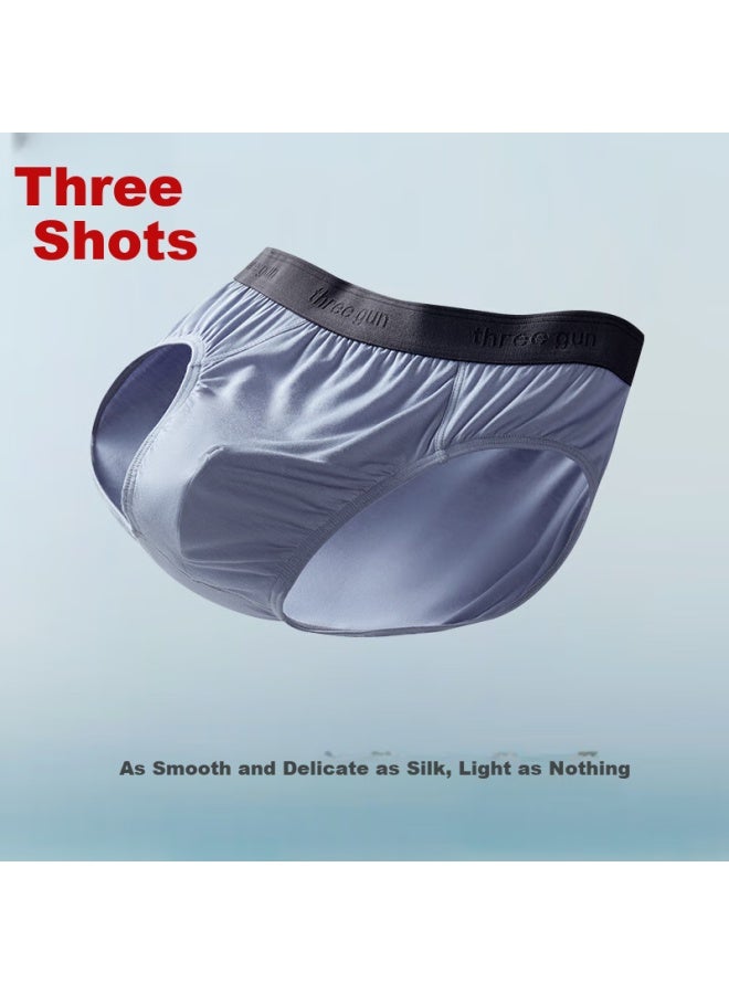 Threegun Modal Men's Underwear Father's Day 7a Antibacterial Breathable Elastic Triangle Boxer Briefs - Image 3