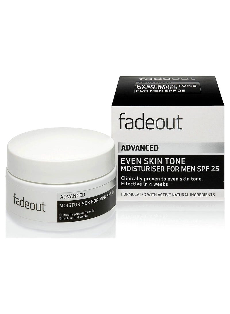فيد آوت فيد اوت مرطب تبييض ادفانسد للرجال بعامل حماية من اشعة الشمس 20 ، 50 مل