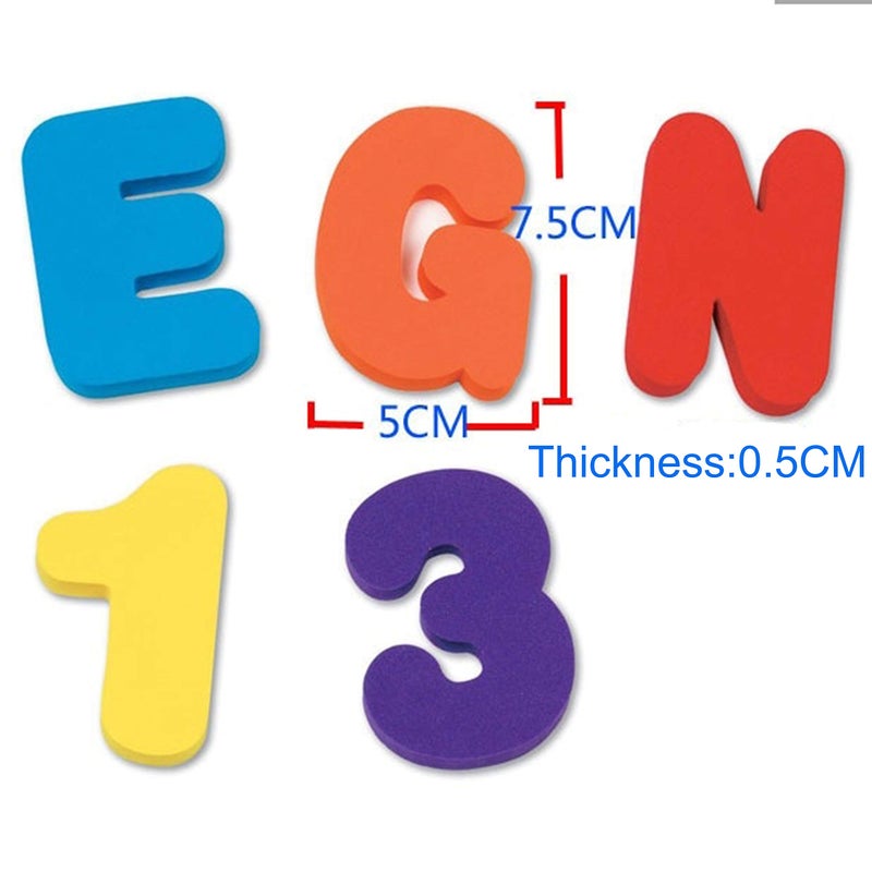 BAIVYLE Baby Bath Toys Foam Fun Alphabet Letters and Numbers-Floating Toy 36 PCS ABC for Bathtub Educational Kids Boys Girls. Baby Bath Time Toys-Makes Clean Up Easy as They Drip Dry in The Tub - Image 4