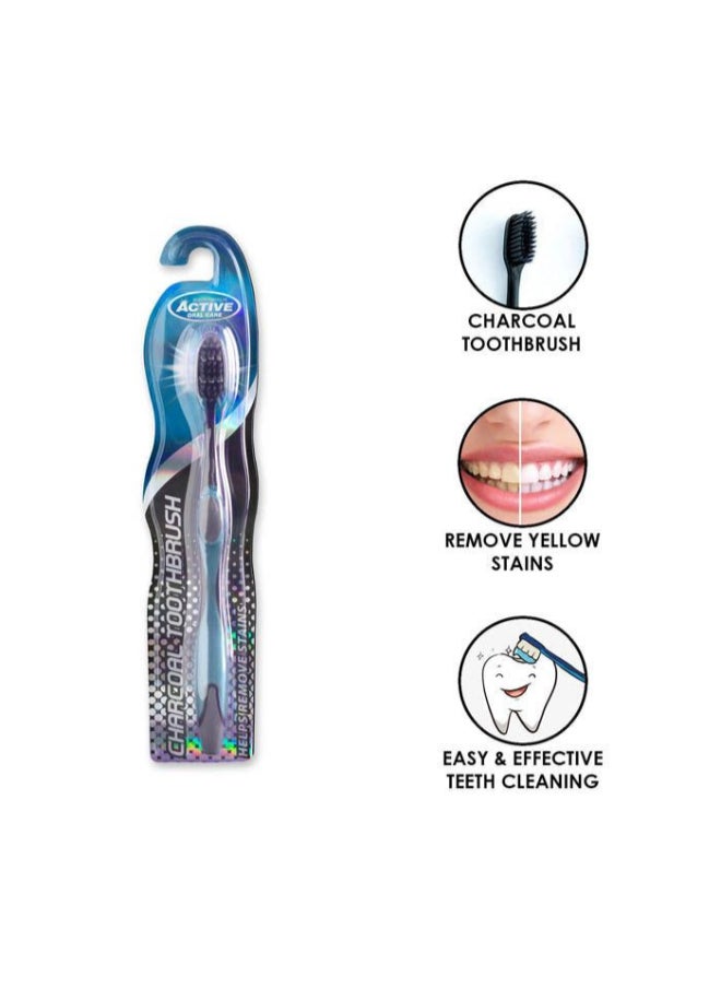 BEAUTY FORMULAS Charcoal Toothbrush 1'S Pack  - Image 2