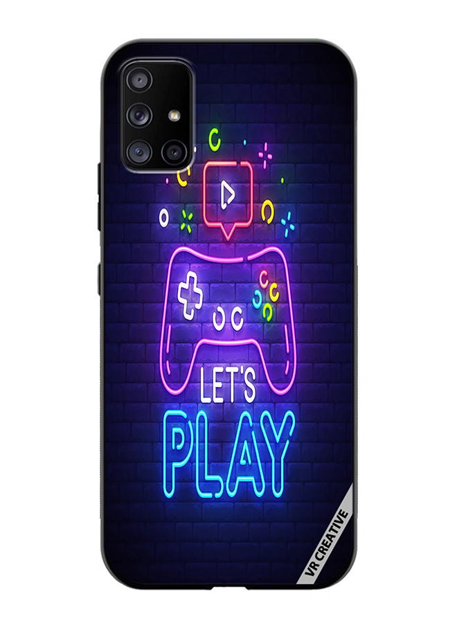 VR CREATIVE Protective Case Cover For Samsung Galaxy A71 5G Lets Play Design Multicolour - Image 1