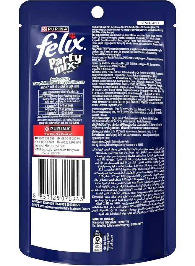 Felix Purina Party Mix Seafood Mix Cat Treats 60g - Image 2