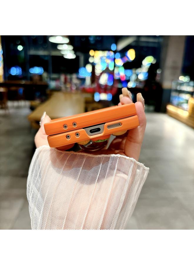 S-TOP Case For Samsung Galaxy Z Flip6 5G Good Things Happen Colored Oil Painting PC Phone Case - Image 4