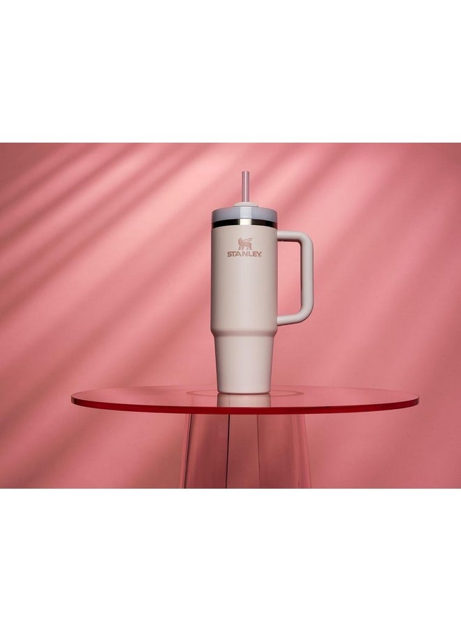 Stanley - Stanley Quencher H2.0 FlowState Stainless Steel Vacuum Insulated Tumbler with Lid and Straw for Water, Iced Tea or Coffee, Smoothie and More, Rose Quartz 2.0, 30 OZ / 0.89 L - Image 1