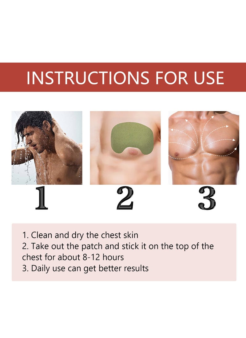 12 Pieces Gynecomastia Plasters for Men, Turmeric Max Plasters, Turmericmax Gynecomastia Compress Plasters, Gynecomastia Cellulite Melting Plasters for Men
