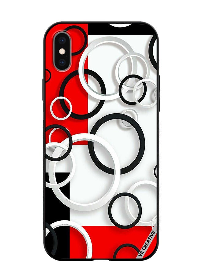 VR CREATIVE Protective Case Cover For Apple iPhone X/XS Colorful Circle Design  Multicolour - Image 1