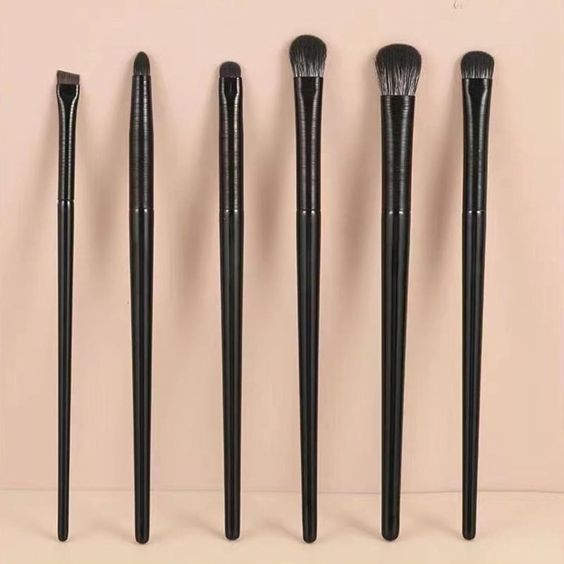 ZJchao 6pcs Eye Makeup Brush Set, Soft Fluffy Hair, Strong Powder Grasping Detail Brushes for Eyes, Different Sizes and Shapes, Fluffy and Skin Friendly, Easy to Cleanse, Ergonomic - Image 4
