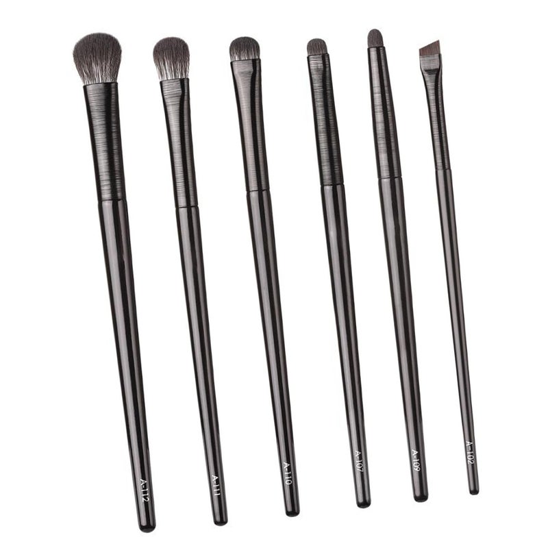 ZJchao 6pcs Eye Makeup Brush Set, Soft Fluffy Hair, Strong Powder Grasping Detail Brushes for Eyes, Different Sizes and Shapes, Fluffy and Skin Friendly, Easy to Cleanse, Ergonomic - Image 5
