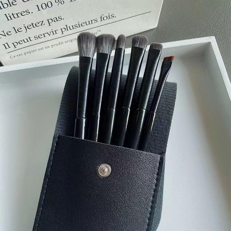 ZJchao 6pcs Eye Makeup Brush Set, Soft Fluffy Hair, Strong Powder Grasping Detail Brushes for Eyes, Different Sizes and Shapes, Fluffy and Skin Friendly, Easy to Cleanse, Ergonomic - Image 3