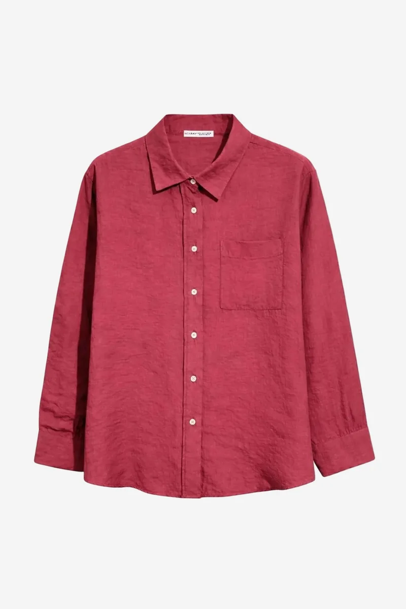 Mixray Mixray Relaxed Fit Shirt with Pocket