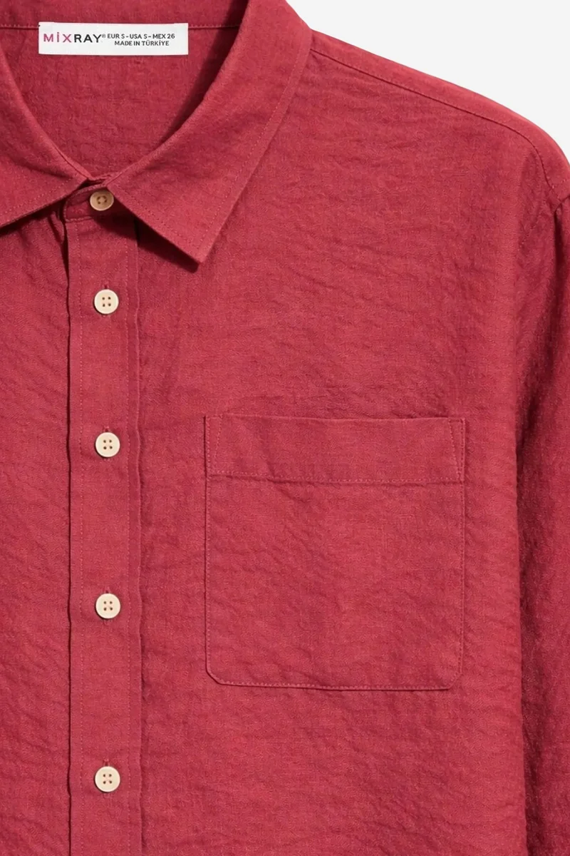 Mixray Mixray Relaxed Fit Shirt with Pocket