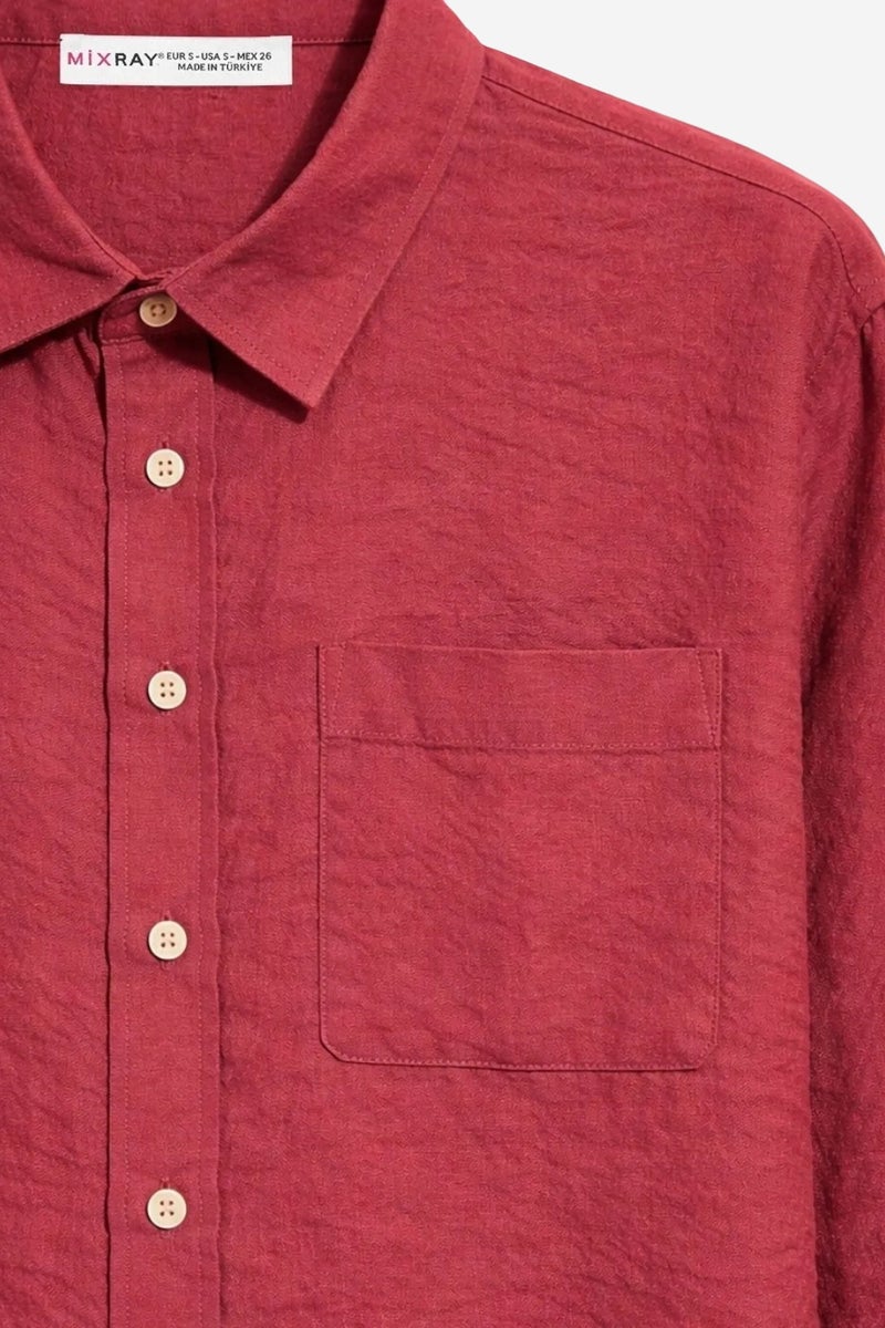 Mixray Relaxed Fit Shirt with Pocket - Image 2